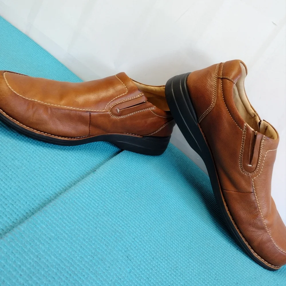 Johnston & Murphy Men's Slip On Sheepskin Leather Shoes Loafer 12M